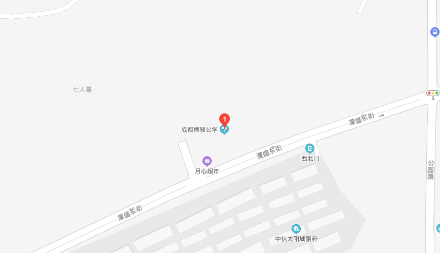 成都博骏公学地图图片