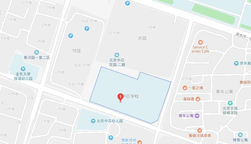 北京市中芯学校地图图片