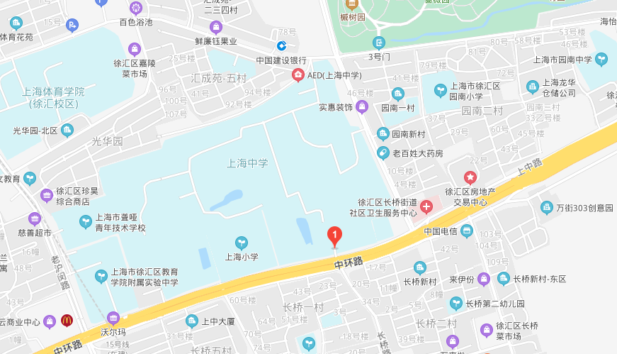 上海中学国际部地图图片