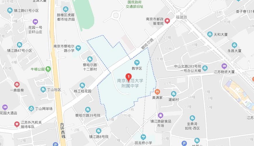 南京师范大学附属中学国际部地图图片