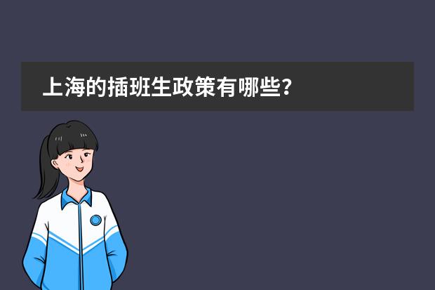 上海的插班生政策有哪些？