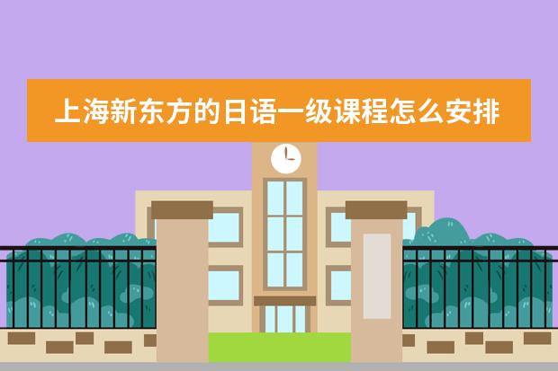 上海新东方的日语一级课程怎么安排的？