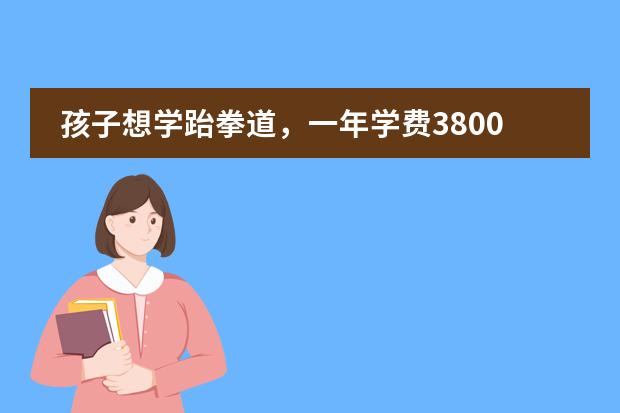 孩子想学跆拳道，一年学费3800，我觉得不如领孩子去旅游，大家怎么看？